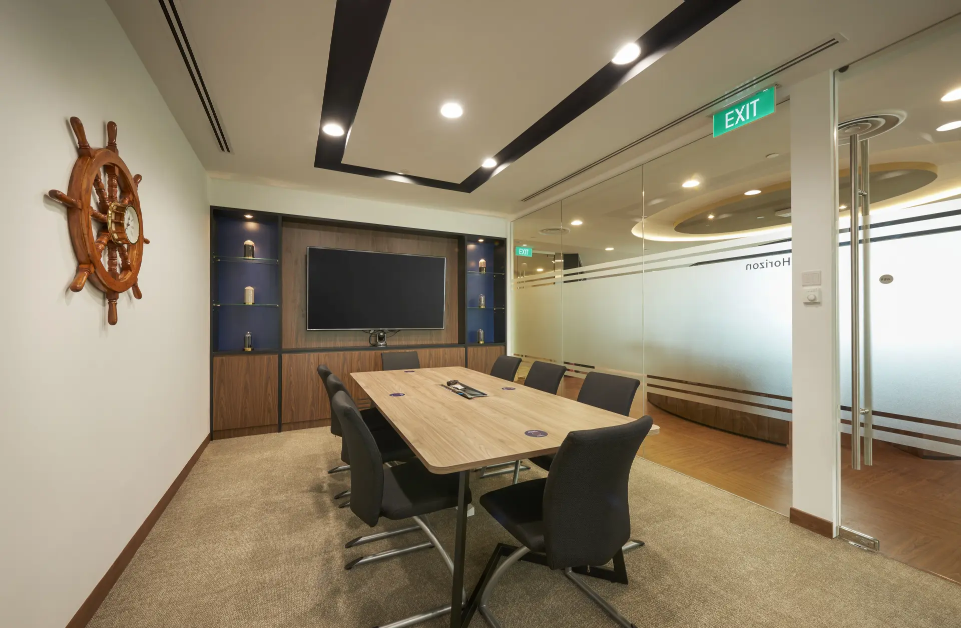 Corporate office interior highlighting professional office workspace design solutions for the Torvald Klaveness project.